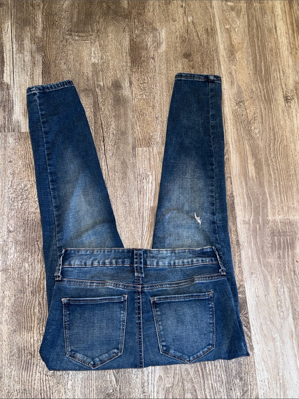 RACHEL Rachel Roy Dark Blue Skinny Jeans with Light Fading